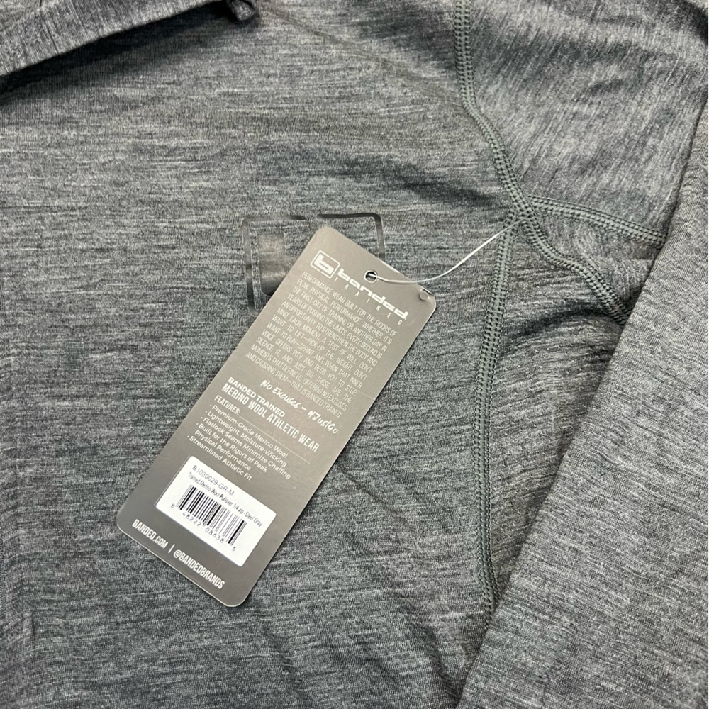 banded jacket womens medium grey quarter zip‎ pullover hunting outdoor casual - Picture 3 of 12